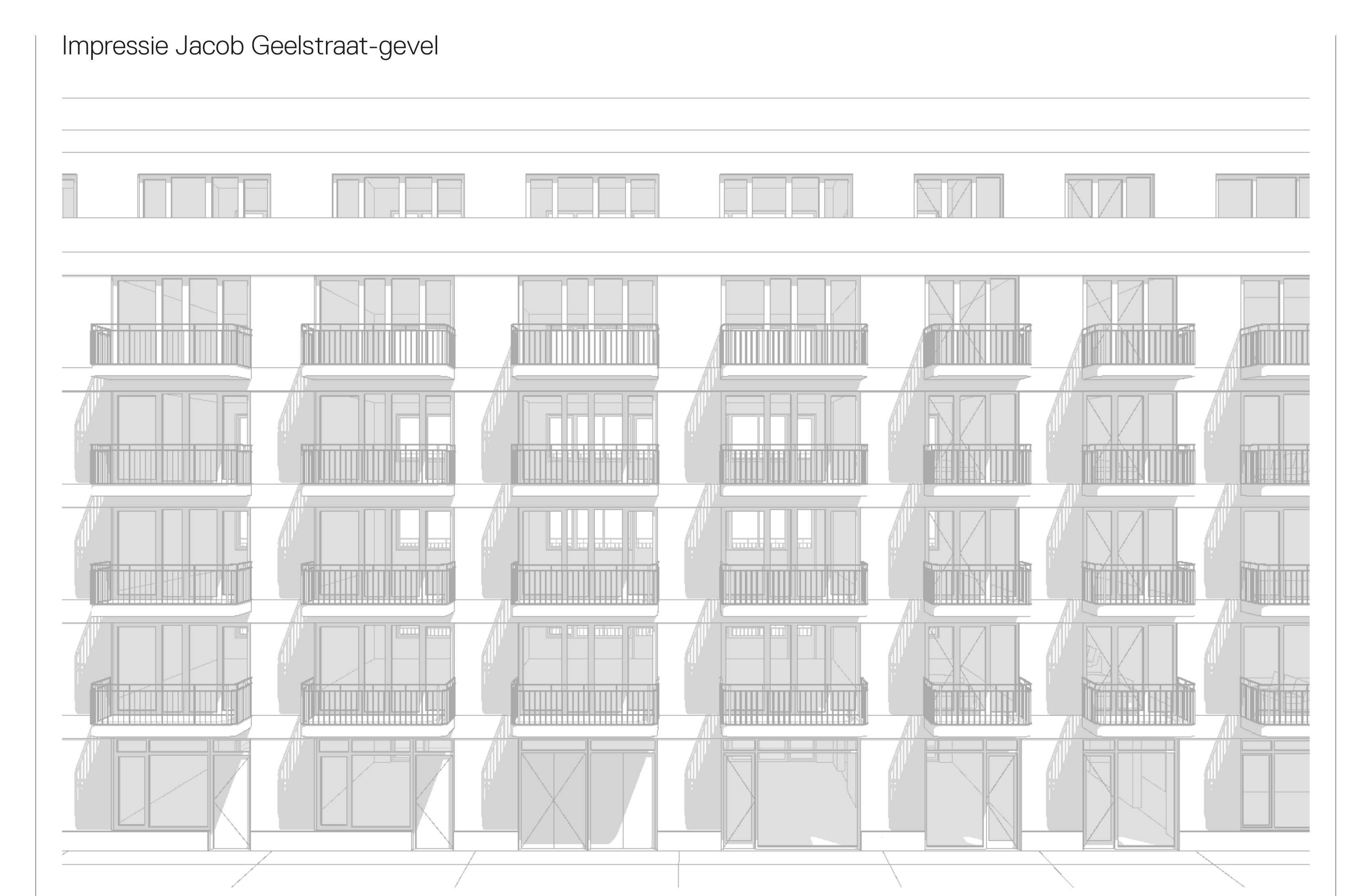 Impressie Jacob Geelstraat-gevel